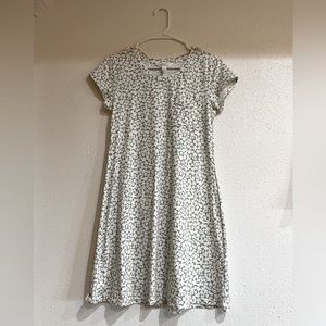 Flower print cute t-shirt dress